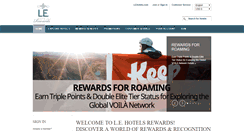 Desktop Screenshot of lehotelsrewards.com